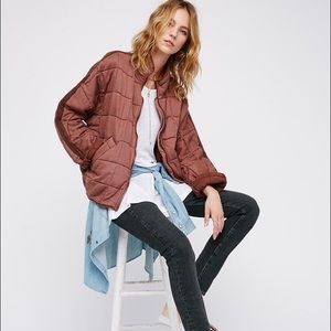 Free People Dolman Quilted Jacket, worn only once!